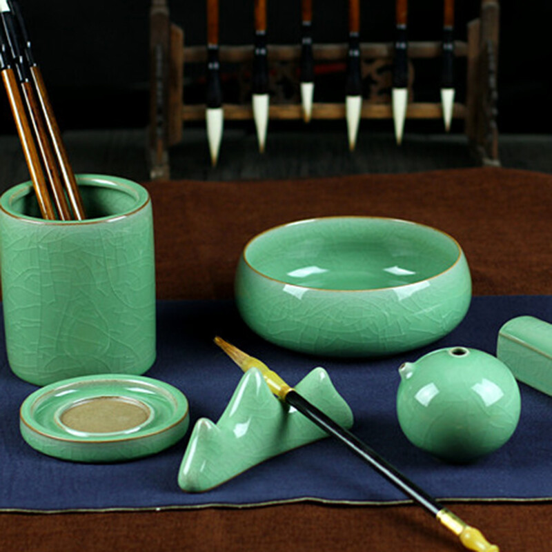 品味傳統(tǒng)雅趣 烏龜先森文房四寶陶瓷套裝，點亮現(xiàn)代書房藝術